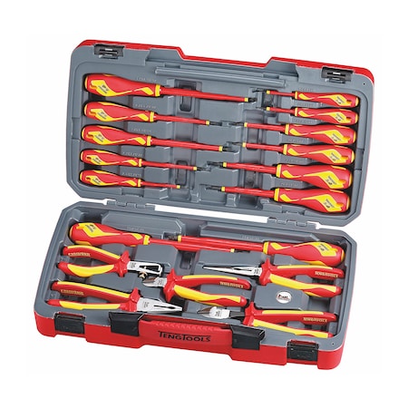 Teng Tools TV18N - 18 Piece Pliers and Screwdriver 1000 Volt Tool Set TV18N